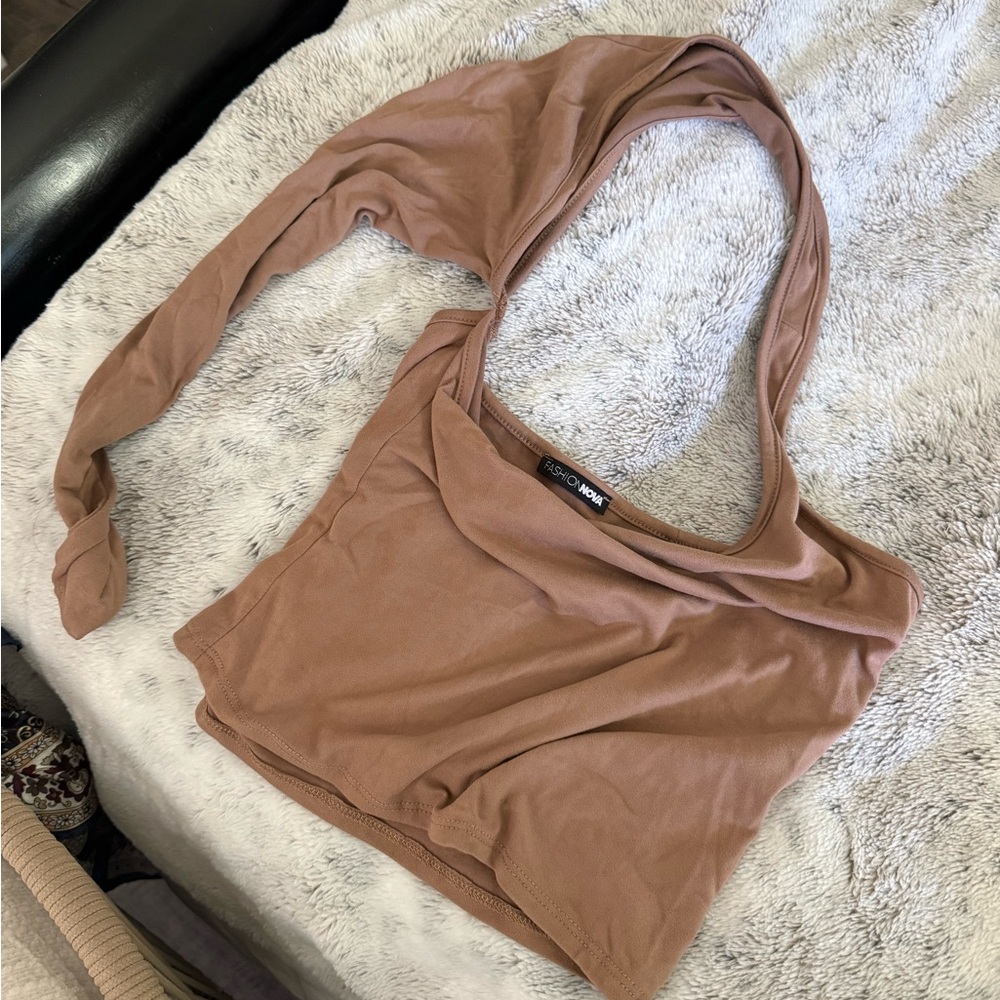 Fashion Nova Tan Women's Tote Top